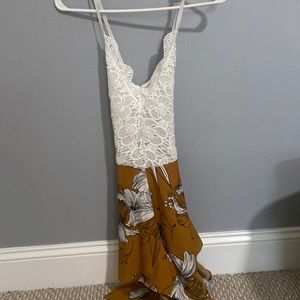 Small yellow and white romper